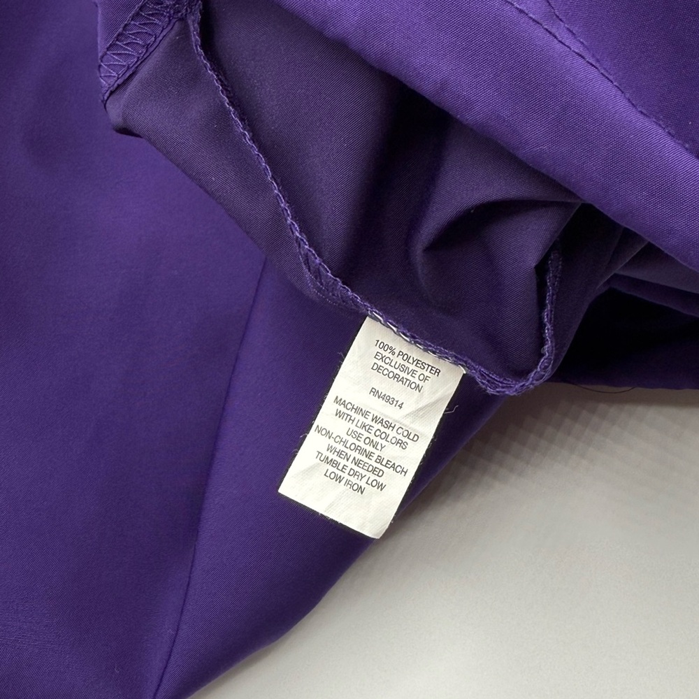 Champion LSU Windbreaker Men's Purple Hooded Half Zip Jacket Size S - Picture 7 of 7